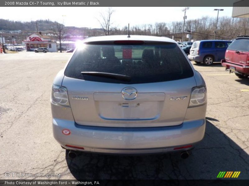 Icy Blue Metallic / Black 2008 Mazda CX-7 Touring