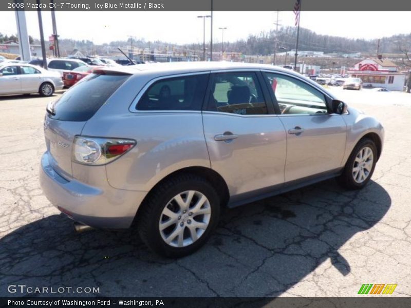 Icy Blue Metallic / Black 2008 Mazda CX-7 Touring