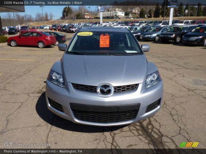 Icy Blue Metallic / Black 2008 Mazda CX-7 Touring