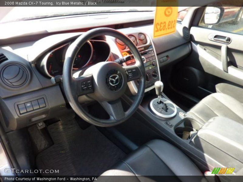 Icy Blue Metallic / Black 2008 Mazda CX-7 Touring