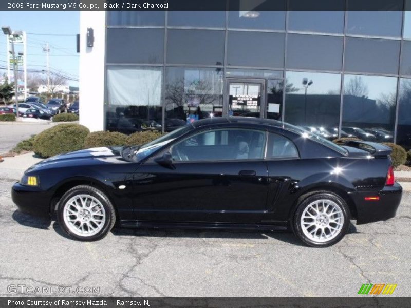 Black / Dark Charcoal 2003 Ford Mustang V6 Coupe