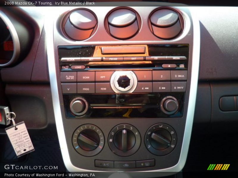 Icy Blue Metallic / Black 2008 Mazda CX-7 Touring
