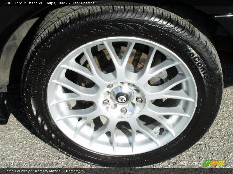 Custom Wheels of 2003 Mustang V6 Coupe