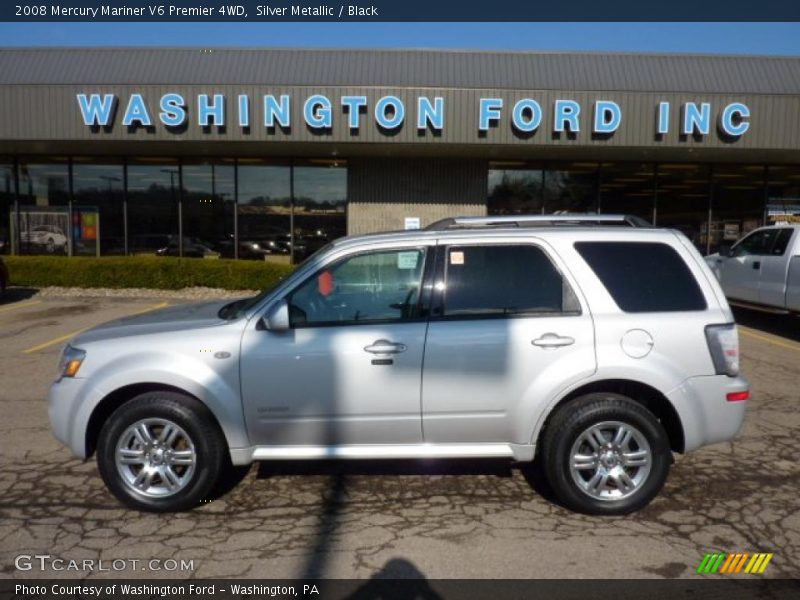 Silver Metallic / Black 2008 Mercury Mariner V6 Premier 4WD