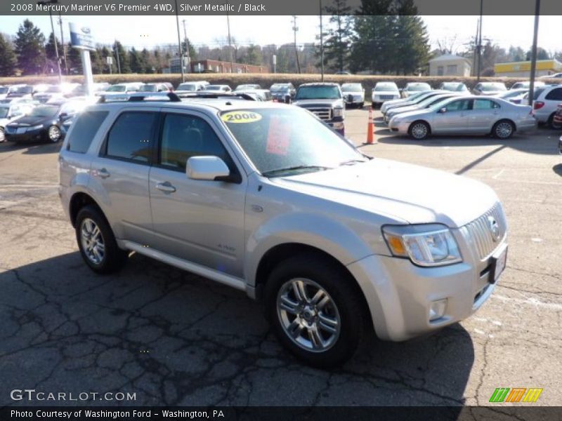 Silver Metallic / Black 2008 Mercury Mariner V6 Premier 4WD