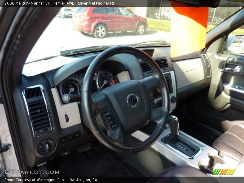 Silver Metallic / Black 2008 Mercury Mariner V6 Premier 4WD