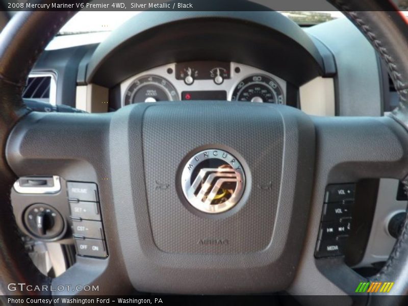 Silver Metallic / Black 2008 Mercury Mariner V6 Premier 4WD