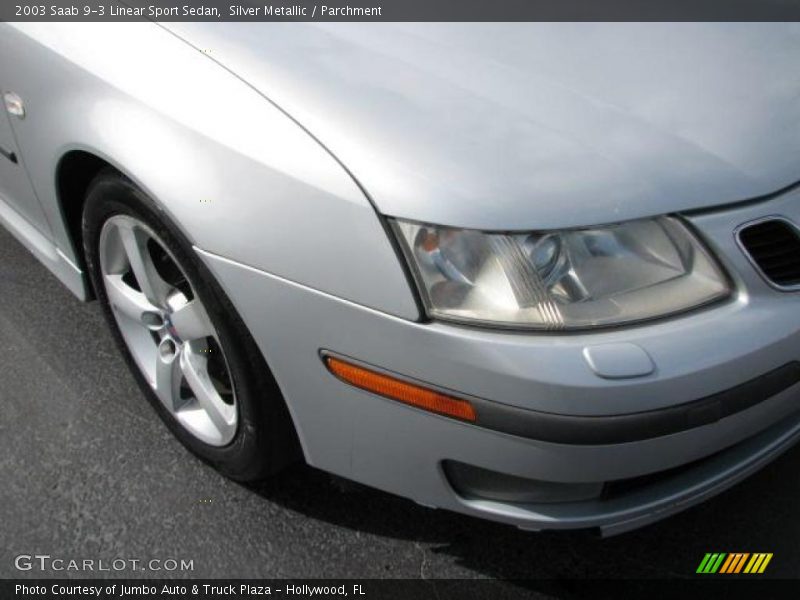 Silver Metallic / Parchment 2003 Saab 9-3 Linear Sport Sedan