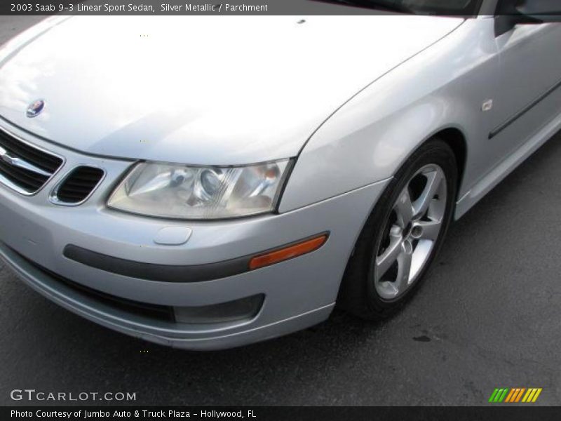 Silver Metallic / Parchment 2003 Saab 9-3 Linear Sport Sedan