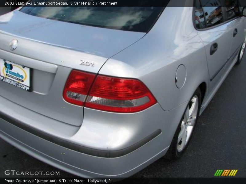Silver Metallic / Parchment 2003 Saab 9-3 Linear Sport Sedan