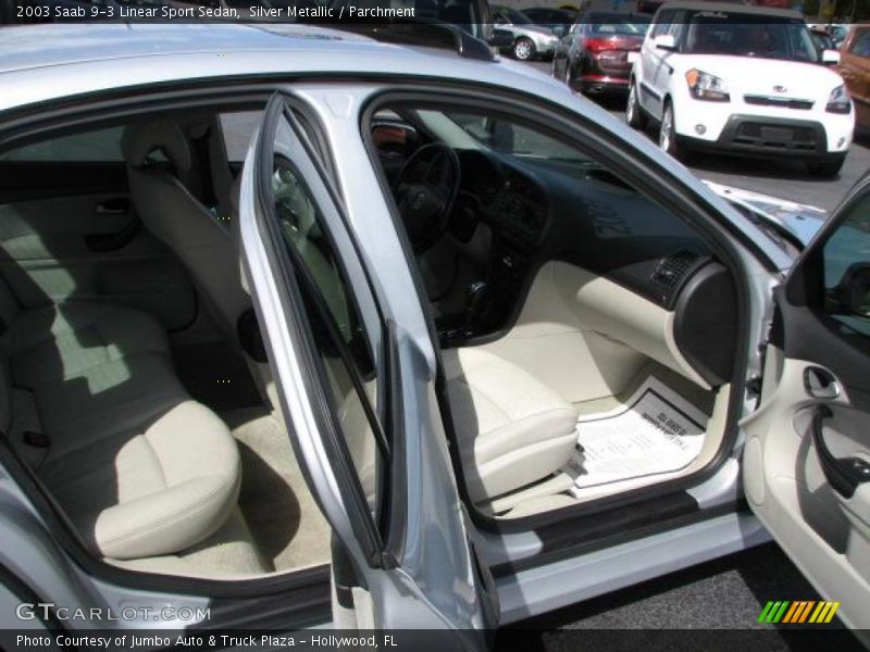 Silver Metallic / Parchment 2003 Saab 9-3 Linear Sport Sedan
