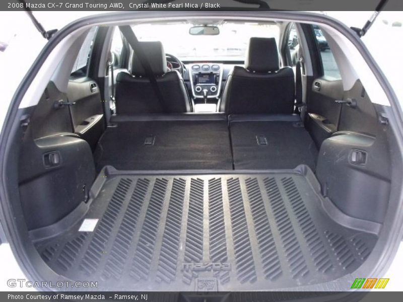 Crystal White Pearl Mica / Black 2008 Mazda CX-7 Grand Touring AWD