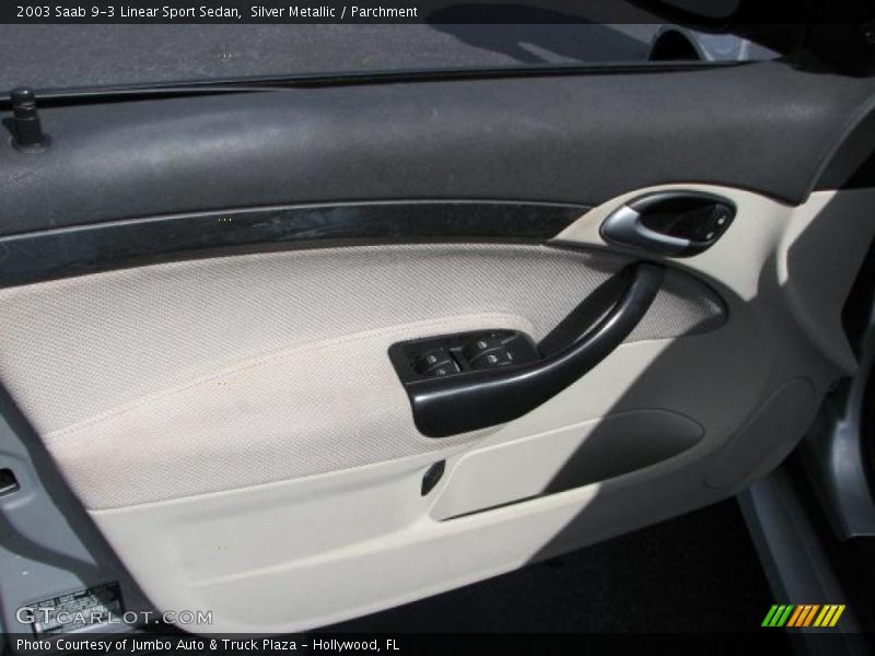 Silver Metallic / Parchment 2003 Saab 9-3 Linear Sport Sedan