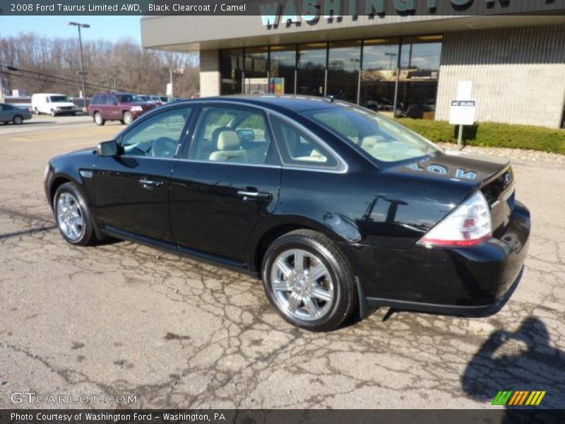 Black Clearcoat / Camel 2008 Ford Taurus Limited AWD