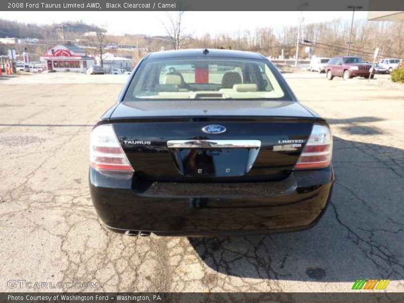 Black Clearcoat / Camel 2008 Ford Taurus Limited AWD