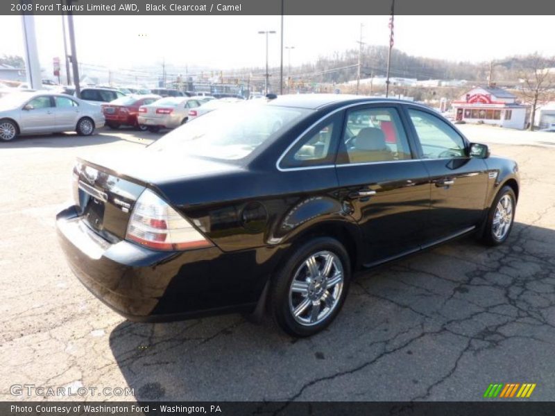 Black Clearcoat / Camel 2008 Ford Taurus Limited AWD