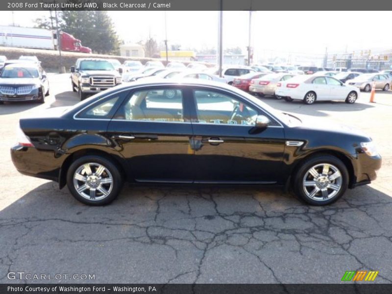 Black Clearcoat / Camel 2008 Ford Taurus Limited AWD