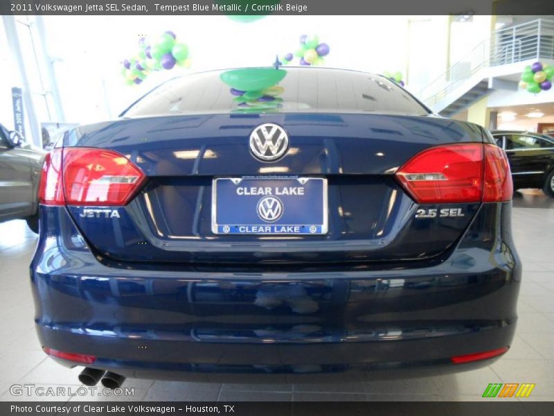 Tempest Blue Metallic / Cornsilk Beige 2011 Volkswagen Jetta SEL Sedan