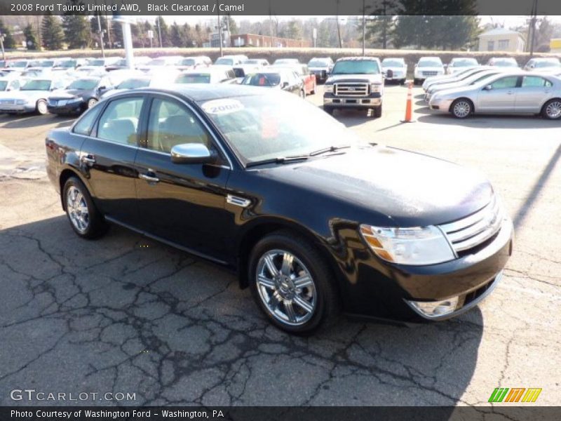 Black Clearcoat / Camel 2008 Ford Taurus Limited AWD