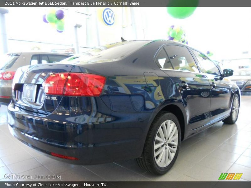 Tempest Blue Metallic / Cornsilk Beige 2011 Volkswagen Jetta SEL Sedan