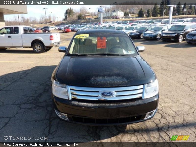 Black Clearcoat / Camel 2008 Ford Taurus Limited AWD