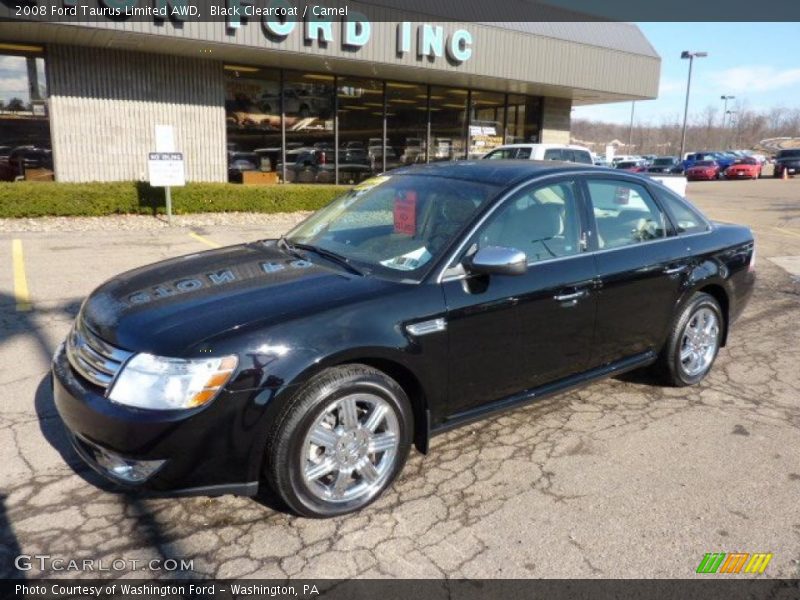 Black Clearcoat / Camel 2008 Ford Taurus Limited AWD