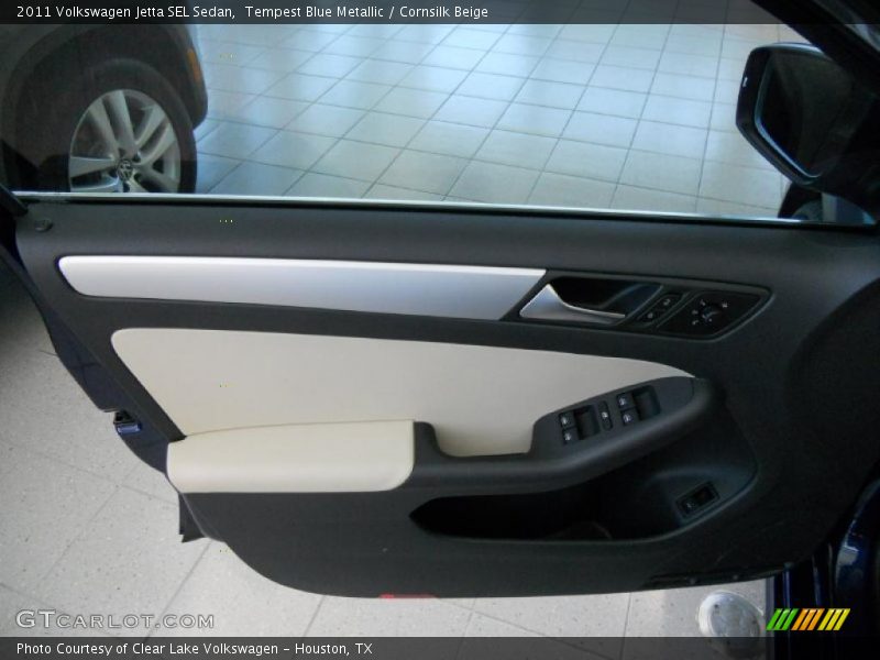 Tempest Blue Metallic / Cornsilk Beige 2011 Volkswagen Jetta SEL Sedan