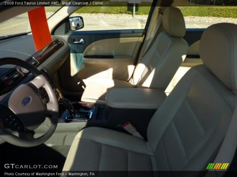 Black Clearcoat / Camel 2008 Ford Taurus Limited AWD