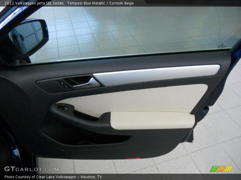 Tempest Blue Metallic / Cornsilk Beige 2011 Volkswagen Jetta SEL Sedan
