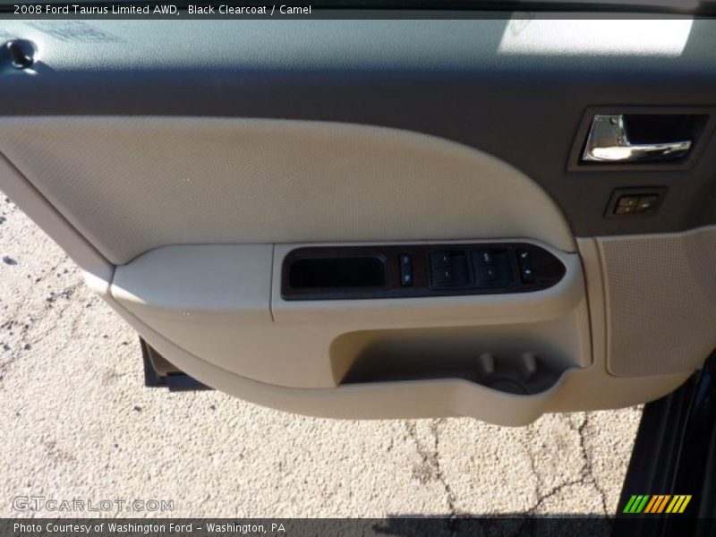 Black Clearcoat / Camel 2008 Ford Taurus Limited AWD