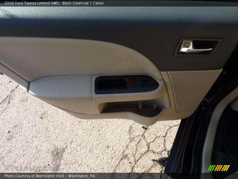 Black Clearcoat / Camel 2008 Ford Taurus Limited AWD