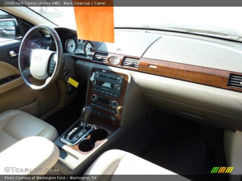 Black Clearcoat / Camel 2008 Ford Taurus Limited AWD