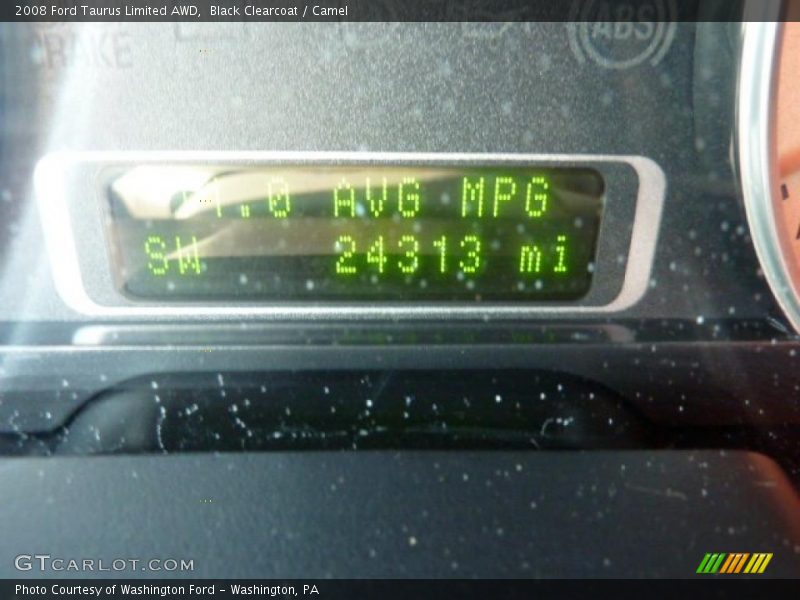 Black Clearcoat / Camel 2008 Ford Taurus Limited AWD