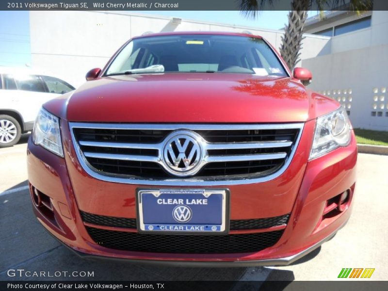 Wild Cherry Metallic / Charcoal 2011 Volkswagen Tiguan SE