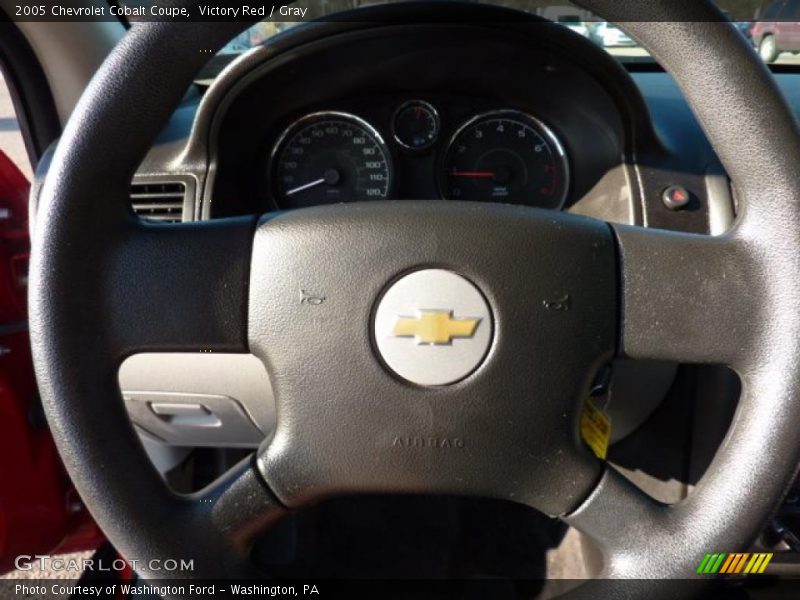 Victory Red / Gray 2005 Chevrolet Cobalt Coupe