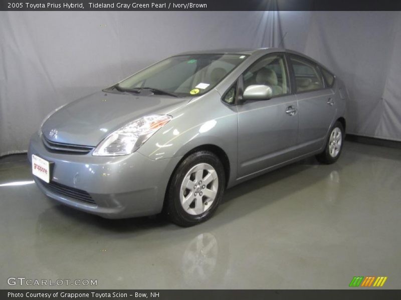Tideland Gray Green Pearl / Ivory/Brown 2005 Toyota Prius Hybrid