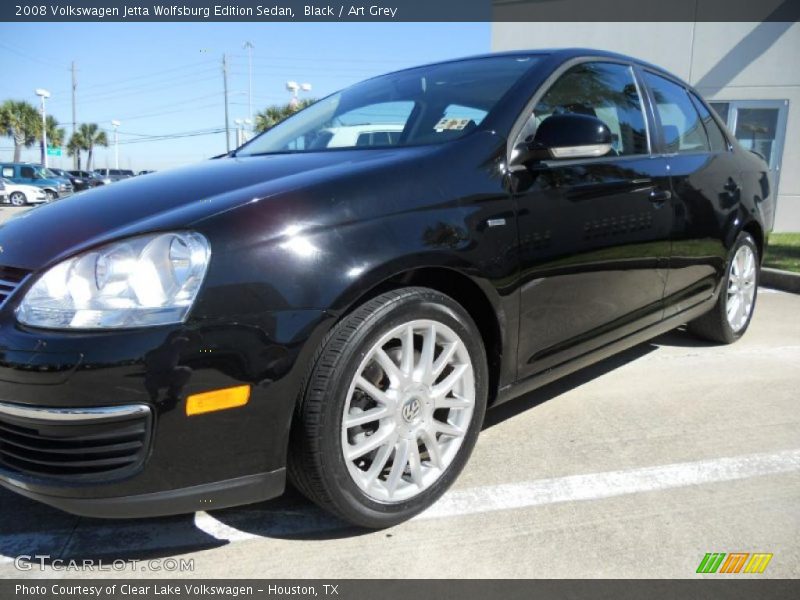 Black / Art Grey 2008 Volkswagen Jetta Wolfsburg Edition Sedan