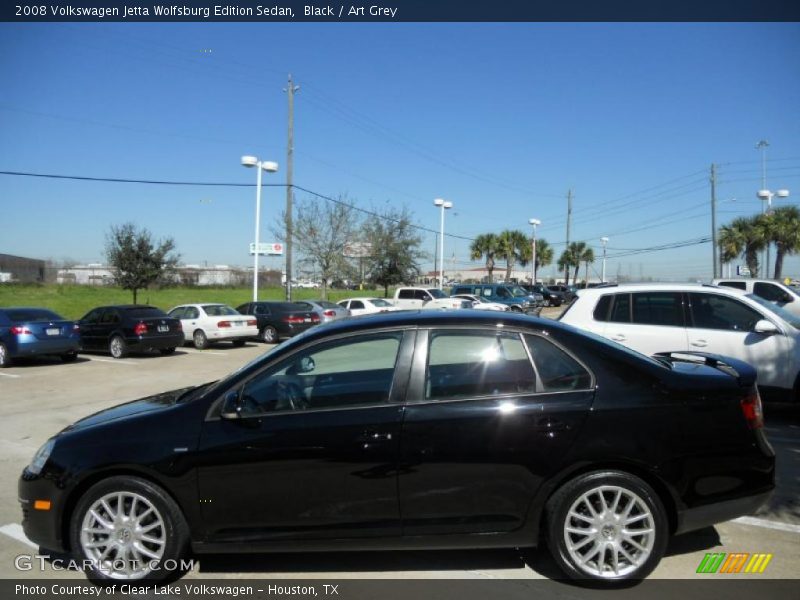 Black / Art Grey 2008 Volkswagen Jetta Wolfsburg Edition Sedan