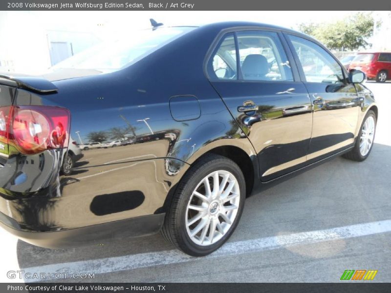 Black / Art Grey 2008 Volkswagen Jetta Wolfsburg Edition Sedan