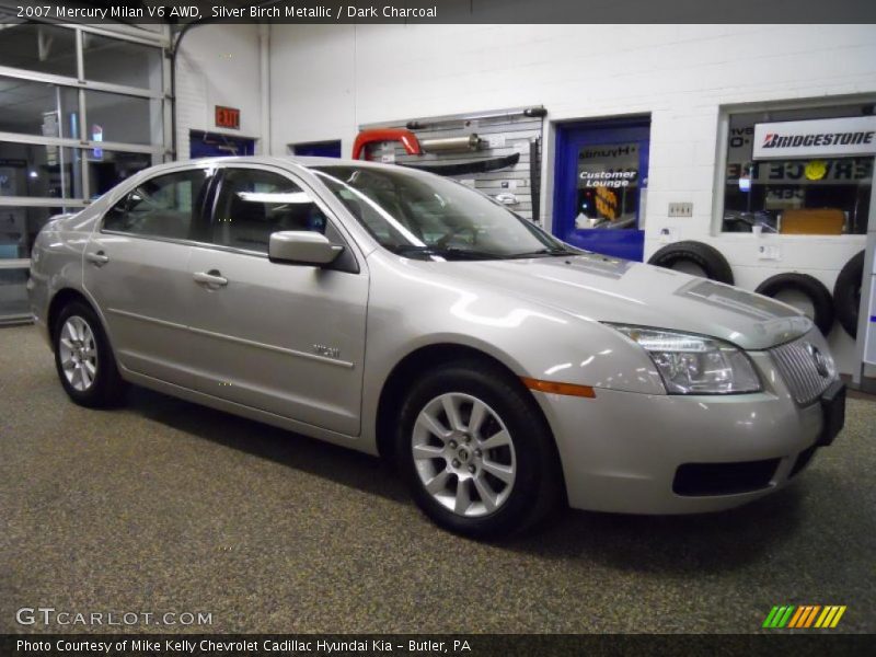Silver Birch Metallic / Dark Charcoal 2007 Mercury Milan V6 AWD