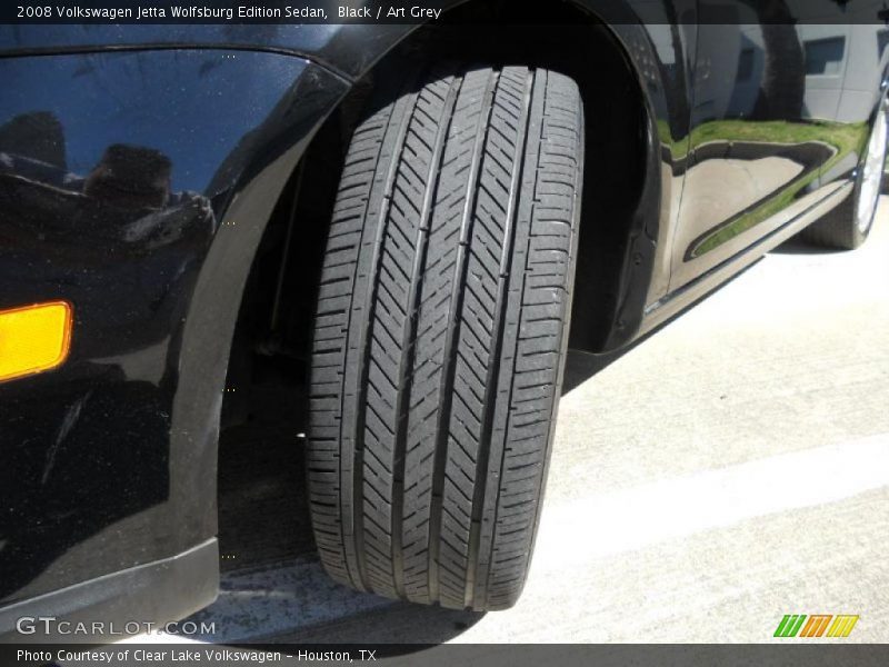 Black / Art Grey 2008 Volkswagen Jetta Wolfsburg Edition Sedan