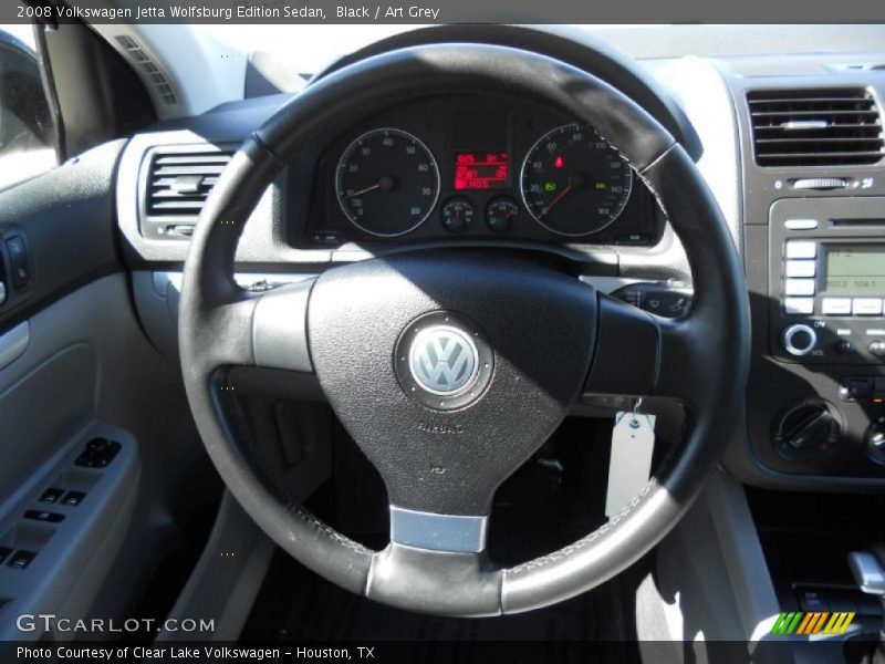 Black / Art Grey 2008 Volkswagen Jetta Wolfsburg Edition Sedan