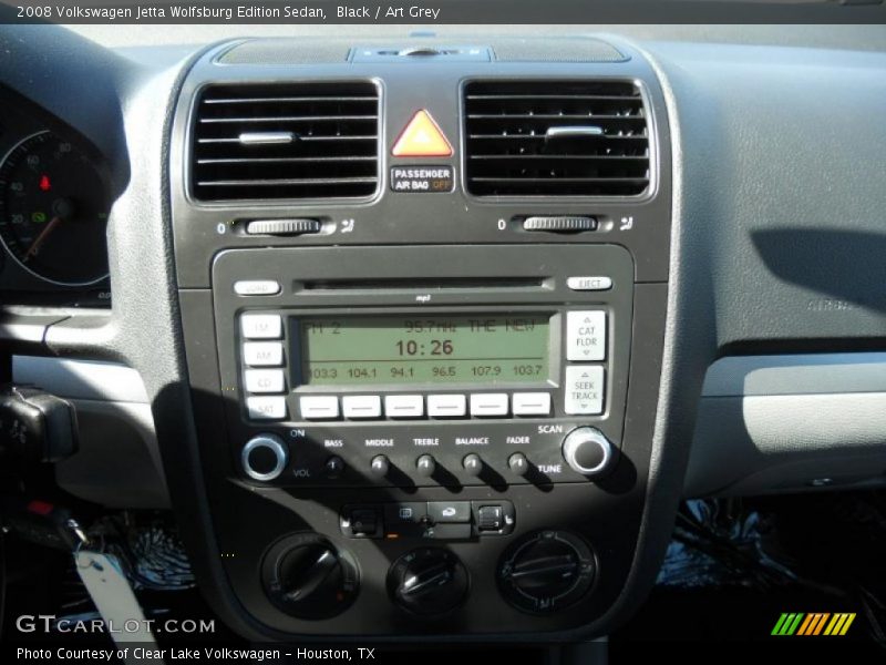 Black / Art Grey 2008 Volkswagen Jetta Wolfsburg Edition Sedan