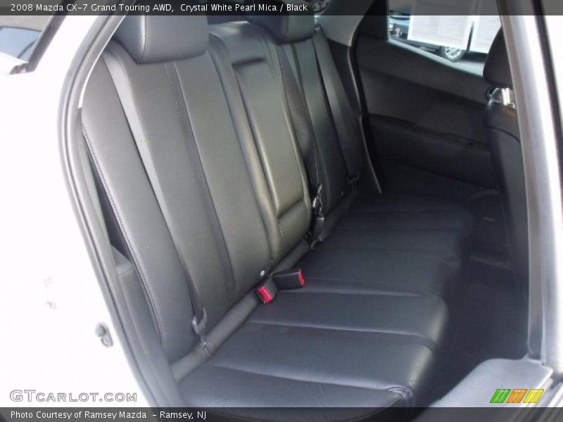 Crystal White Pearl Mica / Black 2008 Mazda CX-7 Grand Touring AWD