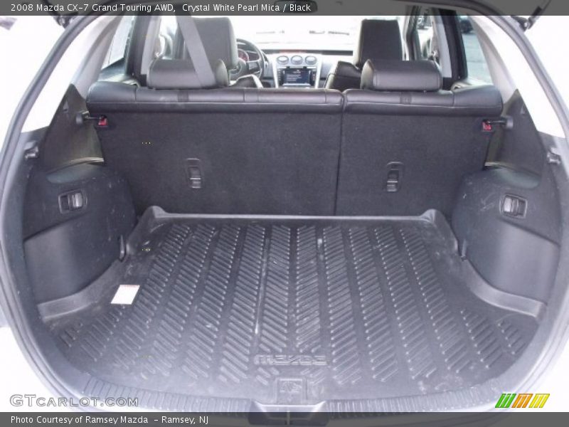 Crystal White Pearl Mica / Black 2008 Mazda CX-7 Grand Touring AWD
