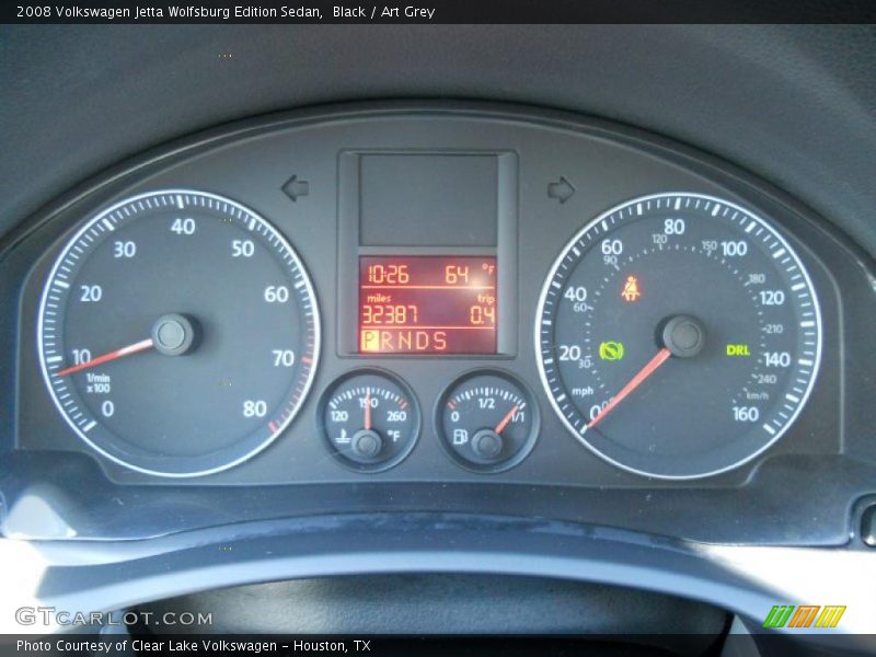 Black / Art Grey 2008 Volkswagen Jetta Wolfsburg Edition Sedan