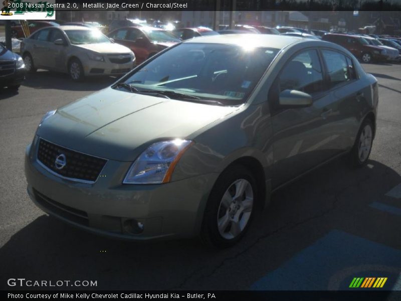 Metallic Jade Green / Charcoal/Steel 2008 Nissan Sentra 2.0