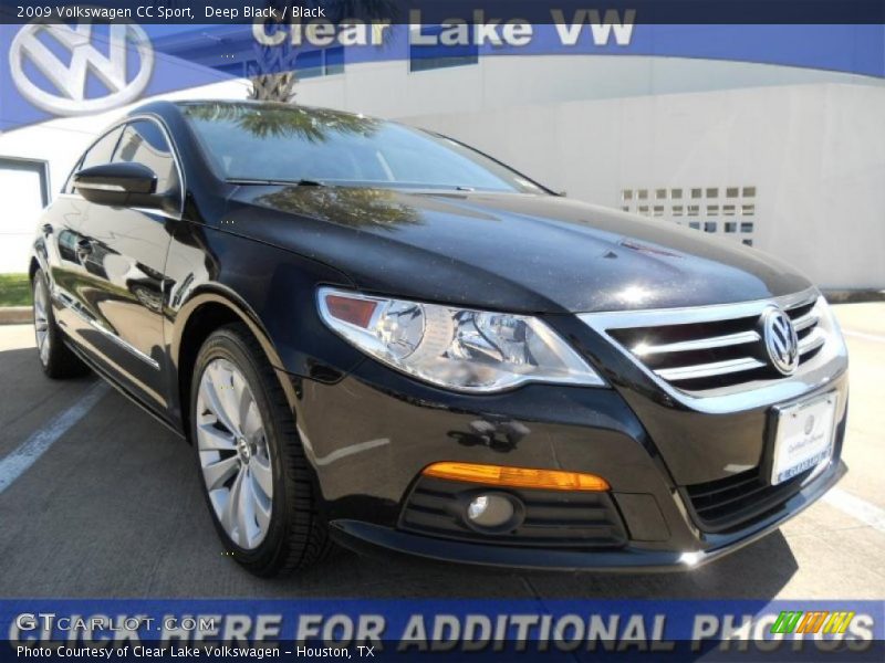 Deep Black / Black 2009 Volkswagen CC Sport