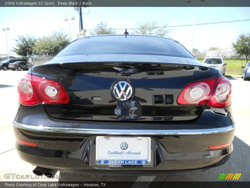 Deep Black / Black 2009 Volkswagen CC Sport