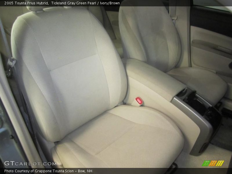 Tideland Gray Green Pearl / Ivory/Brown 2005 Toyota Prius Hybrid